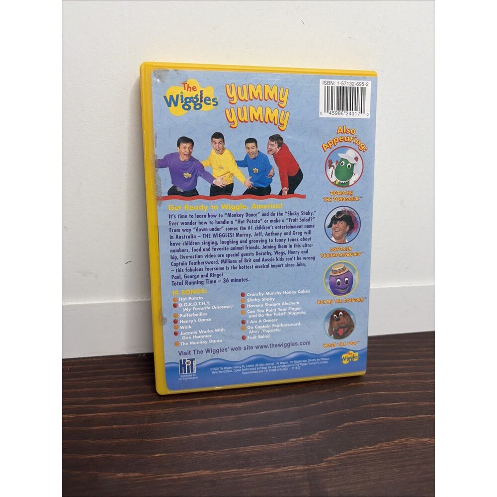 The Wiggles Yummy Yummy DVD 2002 Kids Show Vintage w/ Case - Picture 2 of 4
